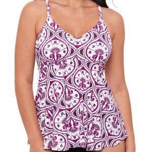 Swim Solutions Tiletale V-Neck Tankini Top